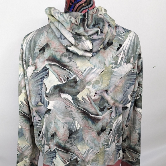 PLAYCLOTHS MENS LONG SLEEVE DOVE PULLOVER HOODIE SIZE MEDIUM - Picture 5 of 8